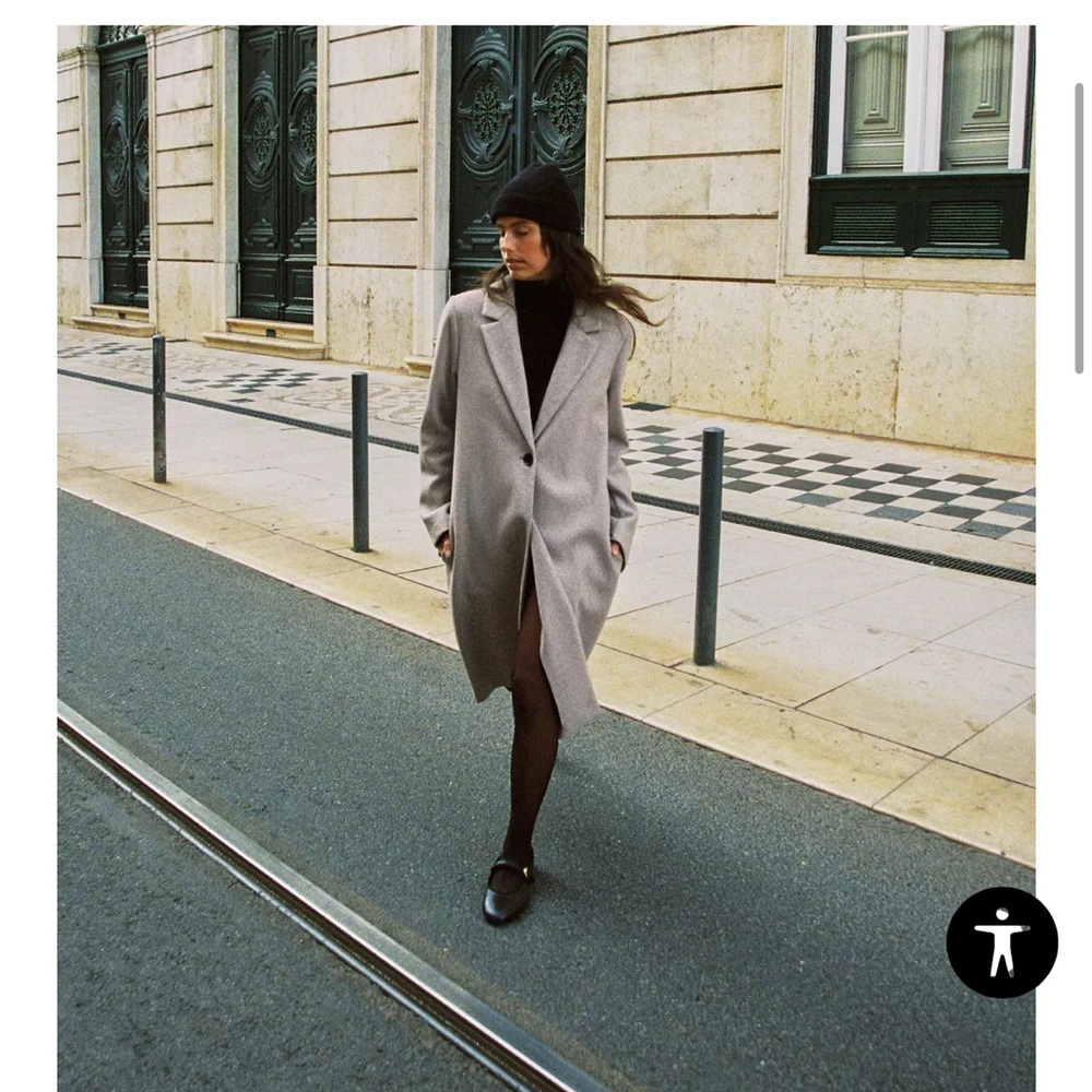 Zara Basic Soft Coat NWT - image 1